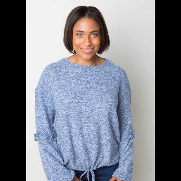 Amelia James Sweaters - Amelia James Blue Heathered Pullover Watertown